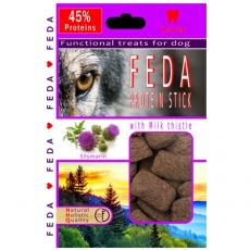 Maškrty pre psa – FEDA PROTEIN STICK 100g Pestrec mariánsky